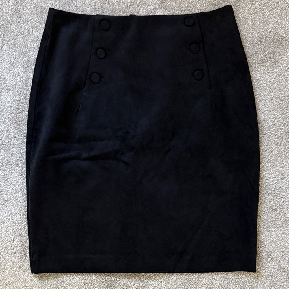 Elegant velvet Black Women's Skirt